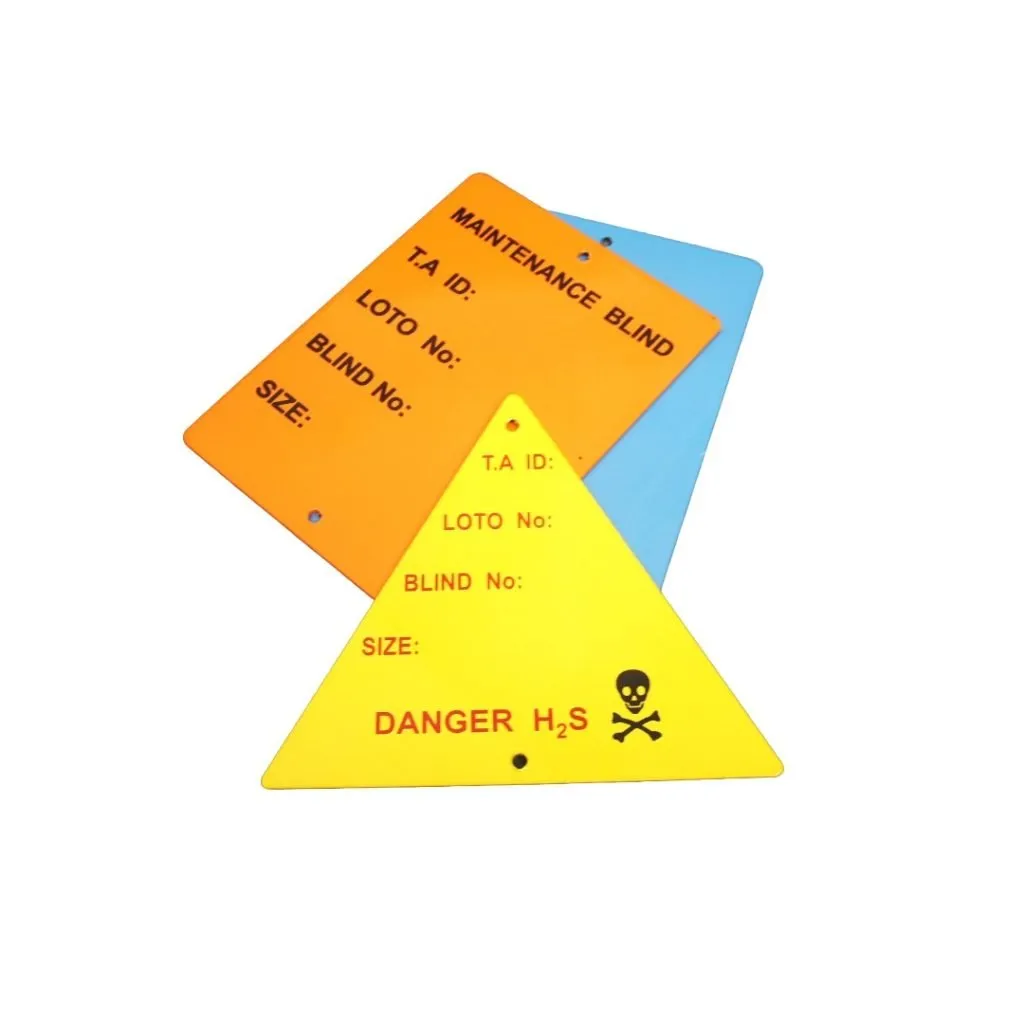 Aluminium lockout tagout tag