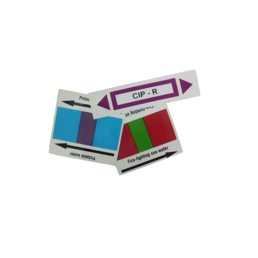 Milscreen printed pipe identification markers